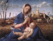 BELLINI, Giovanni Madonna of the Meadow (Madonna del prato) gh USA oil painting artist